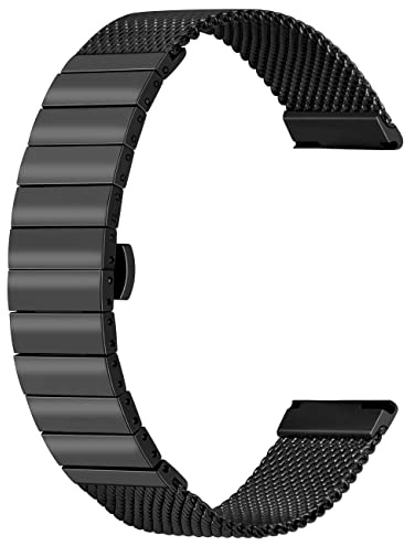 Kai Tian Elite Schnelle Veröffentlichung Mesh-Uhrenarmband Solides Edelstahl-Uhrenarmband 18mm 20mm 22mm 24mm Armbanduhr Schwarzes Silber Butterfly-Bereitstellung Knopf für Damen Herren