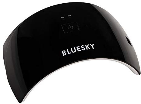 BLUESKY Professional LED and UV Light Nail Lamp for Gel Polish Curing, 24W Professional Nail Dryer with 2 Timers, Auto Sensor, UK Plug, Black