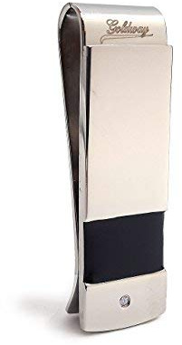 Goldway Ferma Soldi in Acciaio Inossidabile Clip Banconote Regalo Elegante Uomo Donna Placcato in Oro Bianco con Incisione Personalizzata spotify Codes (Made in Italy) (Senza Incisione)