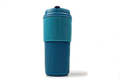 Tupperware Thermobecher to Go Becher 490 ml türkis-blau Kaffeebecher 37782