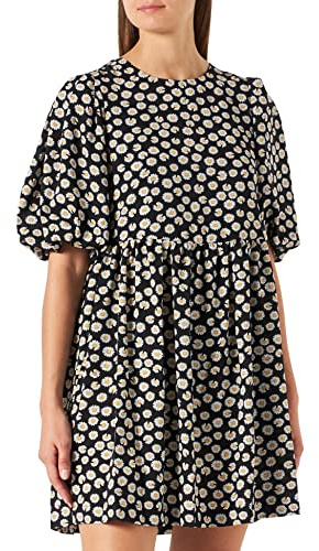 Louche Nacera-Daisy-Dancer Robe, Noir, 36 Femme