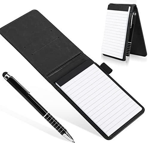 Cyiecw Mini Pocket Notizbuch A7 Pu Leder Notizbuch Mini Notizblock A7 Leder-Notizbuch Kleiner Leder Notizblock Mit Stift, Mini Pocket Notebook Taschennotizblock FüR AktivitäTen Im Freien
