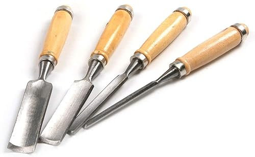 Juego de cinceles de grabado de carpintero, cincel circular, herramientas de tallado de madera, kit de gubias, acero al cromo vanadio, gubia de tallado de madera, cinceles de bricolaje para princip