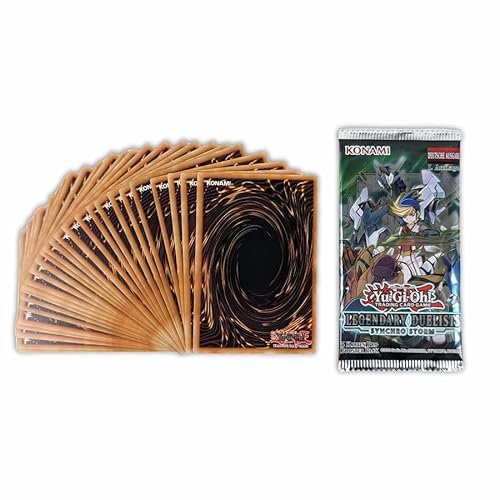 Arkero-G Yu-Gi-Oh! 30 gemischte Karten + 1 Booster Pack + 50 Kartenhüllen - DEUTSCH - Geschenk-Set für die Sammlung oder das Deck