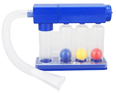 Lungentrainer, Atemtrainer Tiefatmungs Lungentrainer, Atemgymnastik, 3 Kammer Atemtrainer, Gerät zur Wiederherstellung der normalen Atmung durch Inspiration