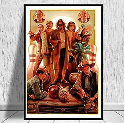 Poster The Big Lebowski Vintage-Filmplakat, Wandkunst, Bilder, Leinwand, Malerei, Poster Und Drucke, Heimdekoration 50X70Cm Kein Rahmen