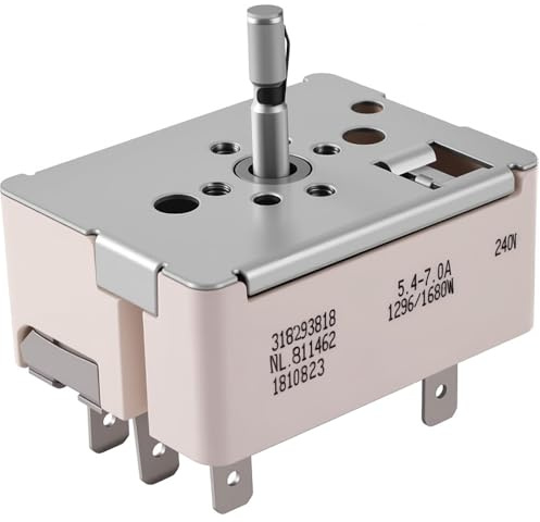 Kontrollexperten 318293818 Universal Range Burner Control Switch Precision OEM Replacement Frigidaire, Kenmore