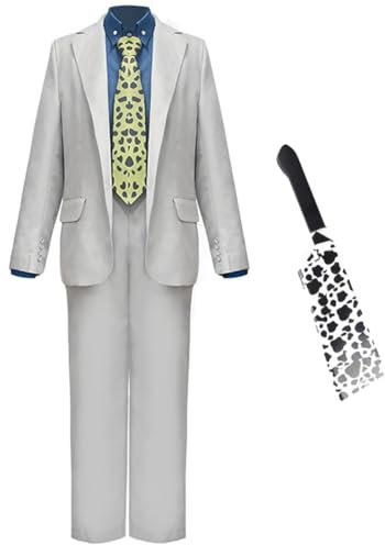 Jilijia Nanami Kento Cosplay Kostüm mit Waffe, Anime Cosplay Requisiten Outfit Komplettset Halloween Karneval Thema Party Dress Up Kostüm Zubehör