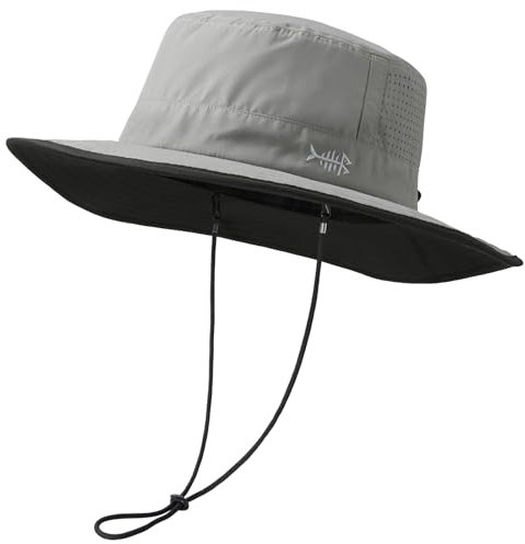 Bassdash Sonnenhut Fischerhut Sommerhut UPF 50+ wasserabweisender mit laserperforiertem Netz verstellbar Herren Damen Angeln Wandern