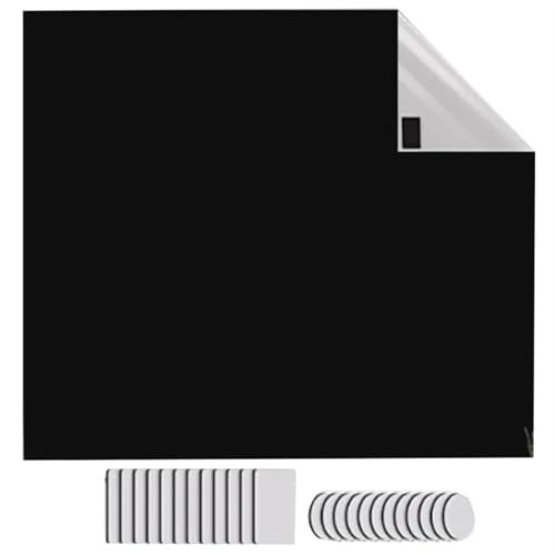 SUBLXPoten Rollos für Fenster ohne Bohren Tragbare Verdunkelungsrollos, Verdunkelungsmaterial, temporärer Verdunkelungsvorhang, einfach am Schlafzimmerfenster anzubringen(Black 145 x 300CM)