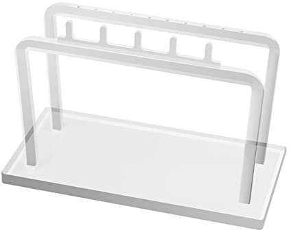BOGEEL Espositore per gioielli in acrilico trasparente con perno, per esporre le unghie, ombelico, lingua, nail art, posa, espositore