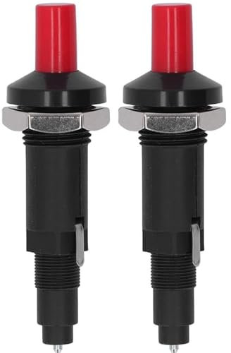 VISSQH 2 x accenditore piezoelettrico accenditore a Pulsanteaccenditore a scintilla Piezoelettrica,1 su 2 accenditore a scintilla per Grill per Barbecue per Gas Camino accenditore elettrodo