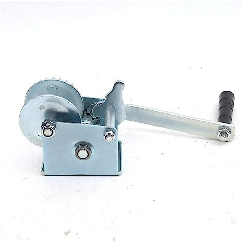 Treuil électrique 500LBS câble métallique 8m bateau à moteur/Yacht remorque treuil à main marin serrure bidirectionnelle Mini for voitures, amélioration de l'habitat, manutention de cargaison Facile à