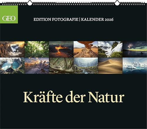 GEO - GEO Edition: Kräfte der Natur 2026 – Wandkalender 70x60 cm, Poster-Kalender mit Naturgewalten, 12 Monatsblätter & Spiralbindung inkl. Postkarten für Natur- und Fotografie-Liebhaber