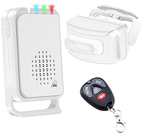 NineLeaf Outdoor Motion Sensor Alarm with Remote, Driveway Alarm Motioin Sensor,Wireless Motion Sensor Alarm, Silent Vibration,Protect Home Alert System Chime Doorbell Kit for Garage Van Shed Shop