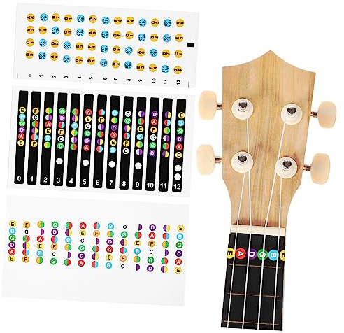 Gitarrenhals Aufkleber Griffbrett Sticker Farbcodierte Akkordbundaufkleber Notenaufkleber Für Anfänger Einfach Zu Kleben Und Abzunehmen