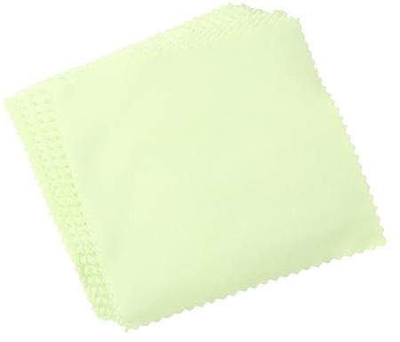 PartyKindom Lot de 80 Chiffons de Nettoyage en Fibres Fines Verts pour Lunettes et Écran, Enlève la Poussière, Usage Ordinateur