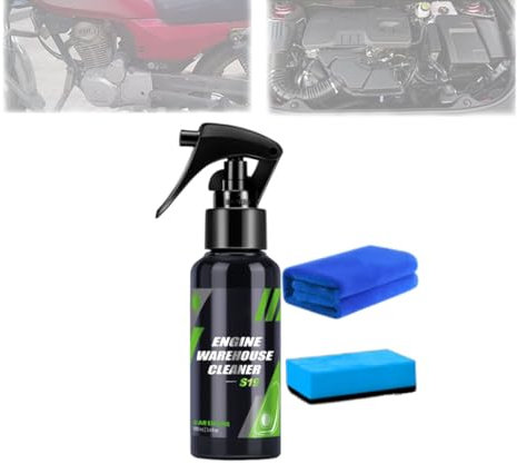 Spray desengrasante de alta resistencia para limpieza de manchas de grasa, limpiador y desengrasante de motor premium, protector de brillo de alta resistencia. (1PCS)