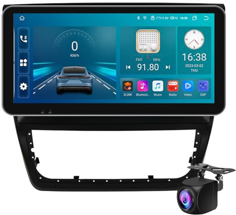Keoaiob Android Car Radio Stereo For SKO-DA YETI 5L 2009-2014 10.33 Inch Touch Screen With Wireless Carplay& Android Auto GPS Navigation Bluetooth WIFI USB FM RDS Audio DSP Player(Size:4G 6+128G)