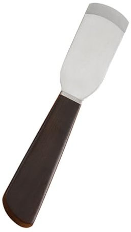 LALAFINA Herramienta para Trabajar Cuero Cuchillo de Acero Negro, Mango Ergonómico Antideslizante Adecuado para DIY y Fabricación de Cinturones