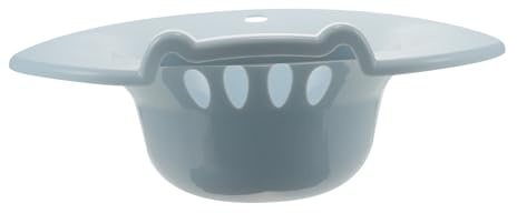 QUMIIRITY Bain De Siège Bleu En Plastique Lisse Trou Anti-débordement Pour Soins Post-partum Hygiène Intime Femmes Enceintes Personnes Âgées Toilette Assise
