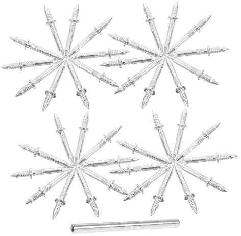 WHAMVOX Clou Double Tête sans Couture pour Plinthes Clous de Fixation Solides avec Manchon Installation sans Trace pour Décoration Intérieure et Meubles