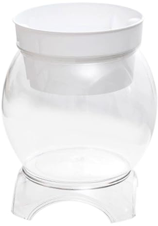 Réservoir de Poissons aquaponique, Bol à Poissons en Plastique Transparent avec Support et jardinière, réservoir de sain 1 Gallon pour Plantes d'aquarium S