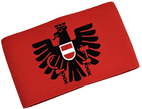 FanShirts4u Kapitänsbinde Spielführerbinde ÖSTERREICH/Austria rot Junior Senior