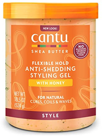 CANTU Gel per lo styling anti-caduta a tenuta flessibile al burro di karitè con miele 524 g