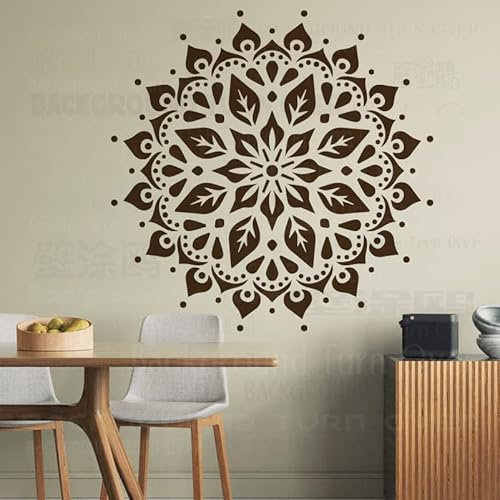 90cm Huge Giant Mandala Henna Indian Arabic Ethnic Round Flower Lotus Plantillas De Plantillas Pintura De Mandala Grande Para Paredes Decoración Grande Plantilla De Muebles Nicho Piso De