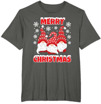 Nain de Noël amusant avec inscription « Merry Christmas » T-Shirt