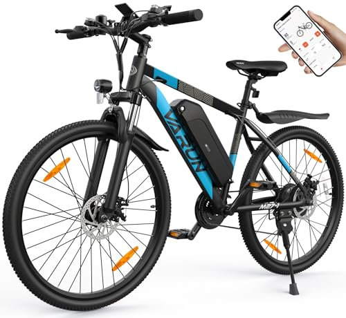 VARUN E Bike, 27.5 E Bike Herren Damen mit 48V 13Ah(624Wh) Akku, Reichweite bis 100KM, 250W Motor, E-Mountainbike mit 𝐀𝐏𝐏, 21-Gang, 5 Modi, LCD-Display, Elektrofahrrad Ebike mit EU-Konformes