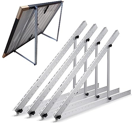 TEOV Befestigung Solarpanel Halterung1180mm, Solarmodul Halterung für Balkonkraftwerk Flachdach Ziegeldach, Photovoltaik Modul Halterung Für 400 W bis 600w, Solarpanel Halterung 2 Paar