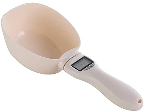 JOEBO Metal Measuring Spoon Electric Scale Digital Kitchen Scale Scooper Electronic Weighted Spoon for Kitchen Pet Food Feeding Scoop Coffee Measuring Spoon Kitchen Scale Spoon Abs