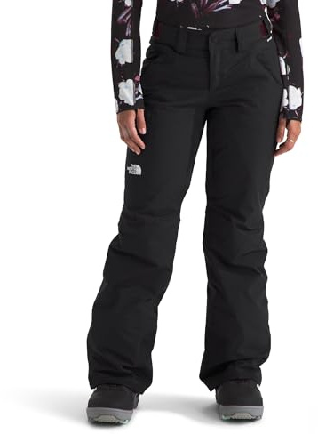 The North Face Women's Freedom Insulated Pant (Standard & Plus Size) - Waterproof Snow Pants, Ski & Snowboard, Ankle Gaiters, TNF Black-NPF, Medium Short