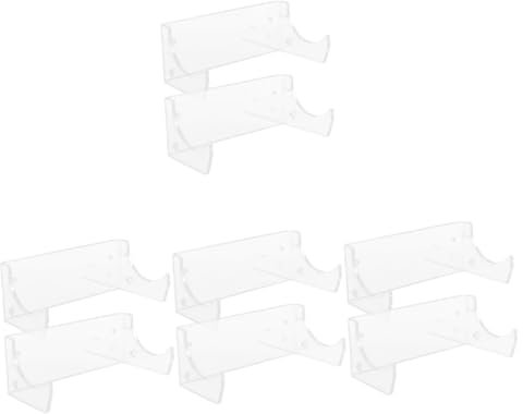 Alipis 8pcs Rolling Pin Display Rack Wall-Mounted Holder Modern Acrylic Kitchen Storage Wall Hanger