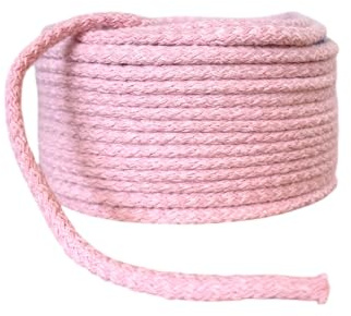 Baumwollkordel 5mm Kordel aus Baumwolle in 26 Farben (1611 - rosa, 5 Meter)