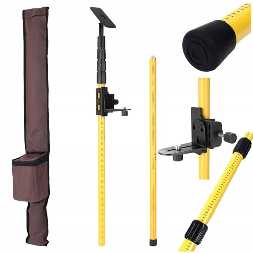 Rosfix Teleskopstativ 405cm Aluminium 1/4 Exzenterklemmen mit Tasche