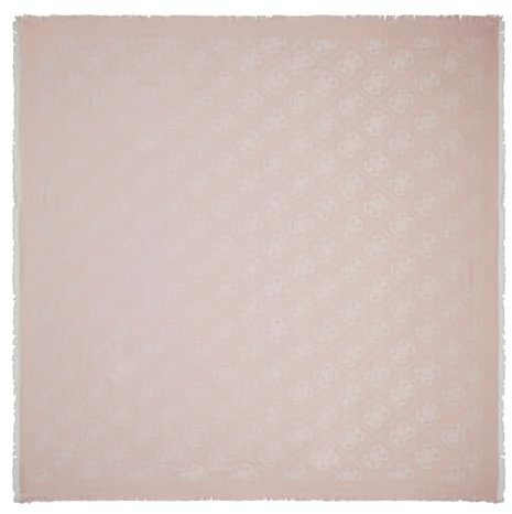 GUESS Eliette Logo Kefiah Scarf 135X135 Rose Logo
