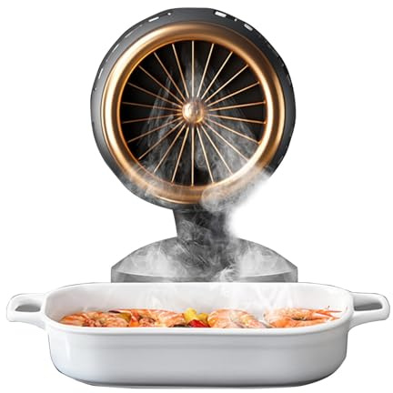 Portable Range Hood 2 Speed Low Noise Adjustable Angle Height | Portable Desktop Range Hood Grill Air Cleaner for RVs, Camping, Indoor BBQ, Hot Pot Cooking