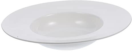 Cabilock 10-inch European Pasta Plate and Steak Dish Porcelain Multi-Function Reusable Household Dinner Plate for Wedding Table Centrepieces and Western Food Serving