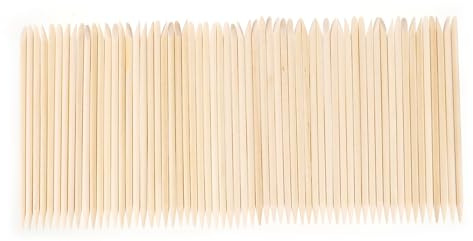WEKADRIN Bâtonnets De Manucure Orange 200 Pièces Bâtonnets En Bois Outil Pour Le Soin Des Cuticules