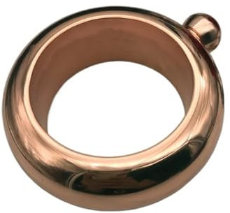 Flachmann mit Armband, 118 ml, Geschenk für Zuhause, Reisen, Restaurant (Gold)