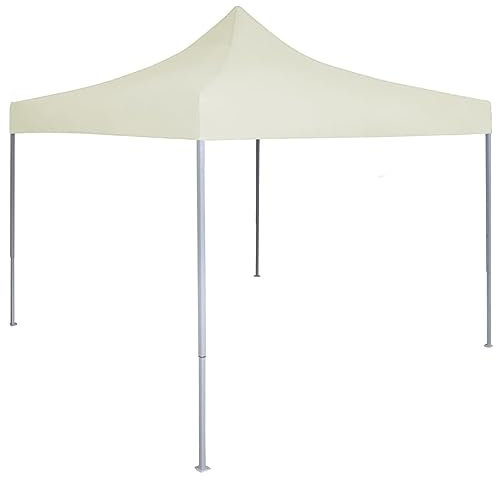 Xichuzi Carpa Plegable Profesional para Fiestas Acero Color Crema 2x2 m, Carpa Playa, Cenador, Toldos Playa, Pergola Playa, Toldo Exterior, Pergolas De Jardin - 48880