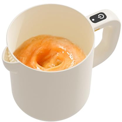 Fouet Électrique Multifonction Sans Fil 2-en-1 - Batteur À Œufs, Mélangeur Et Passoire Avec Filtre Intégré - Pour Pâte, Sauce, Cuisine Et Pâtisserie - Design Compact Et Léger