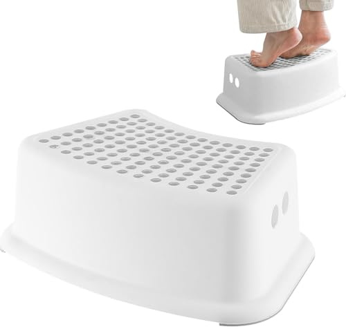 Tabouret WC Physiologique - Tabouret De Toilette pour Salle De Bain, Marche Pied Toilette pour Enfant, Repose Pied WC Multi-usages, pour Une Position Accroupie Naturelle, s-oulager La constipations
