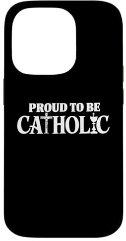 Calice Crucifix Fier d'être catholique Coque pour iPhone 14 Pro