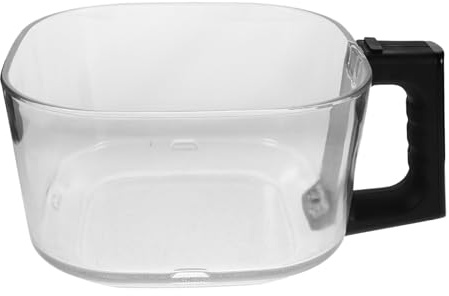 4, Olla Repuesto Interior 5 para Vidrio L de Freidora, de Aire | Revestimiento de Vidrio de Repuesto para Air Fryer Vidrio, Pieza Desmontable, Limpieza Sencilla