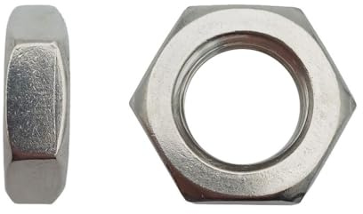 10 dadi esagonali bassi M36 mm, DIN 439, acciaio inox A2, D-Work