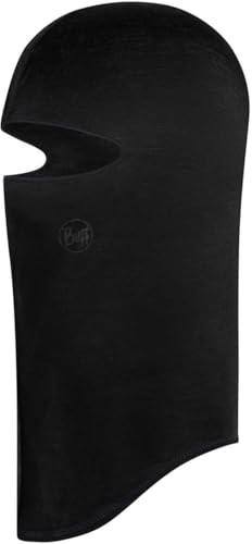 Buff| Balaclava Merino Lightweight Bufanda Multifuncional 100% Lana Merino, Senderismo, Aire Libre, Sostenible, Ligera, Fina Hombre Mujer Talla única Negro
